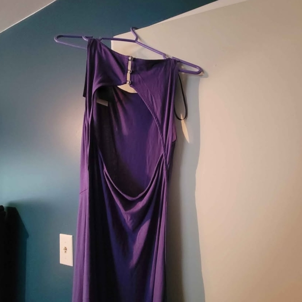 RW&CO. Purple Backless Dress